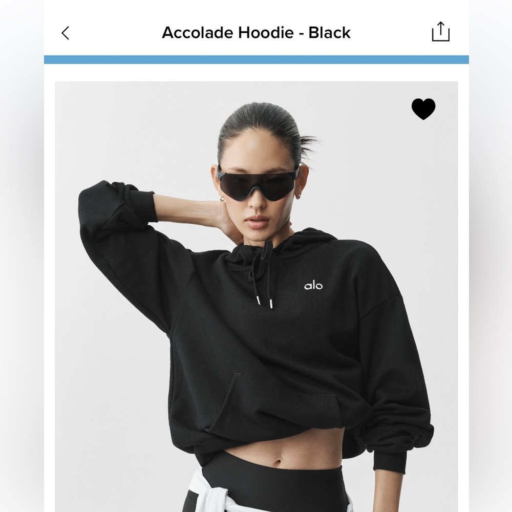 Alo Accolade Hoodie - Black XS